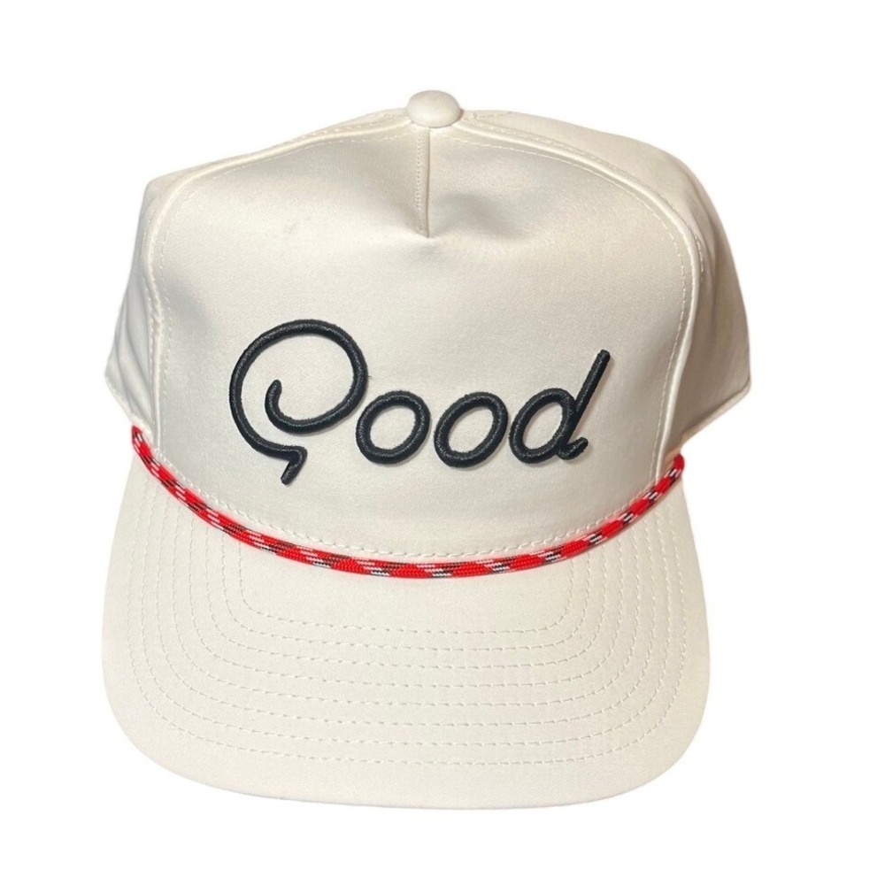 Good Good Golf The OG Rope Hat Mens OS White Performance Snapback Cap GG427